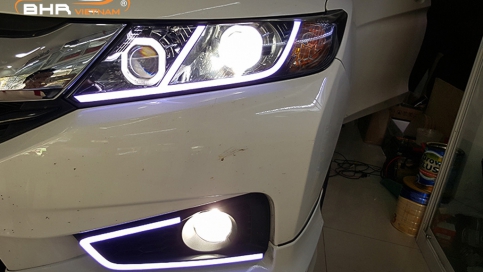 Độ đèn bi Honda City | LED Osram CBI + Gầm Aozoom Eagle Light